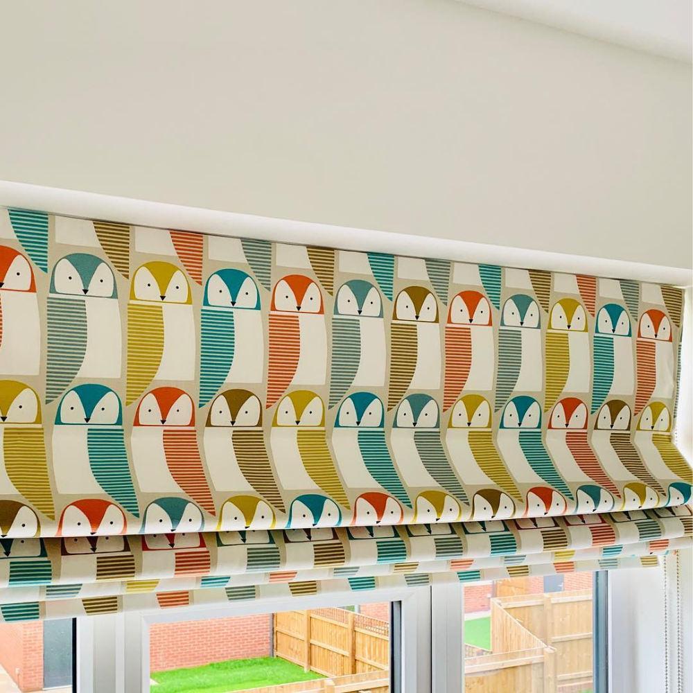 Bird patterned blinds