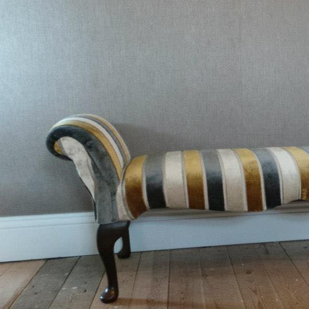 stripped textured sofa